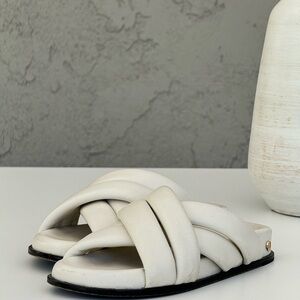 Anine bing chunky sandals bone/white size 7